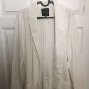 Dynamite White Blazer with Pockets